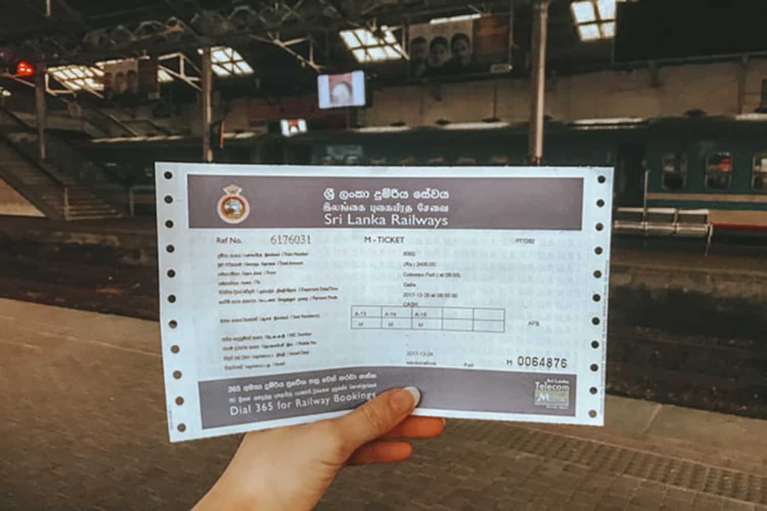 train ticket in Sri Lanka