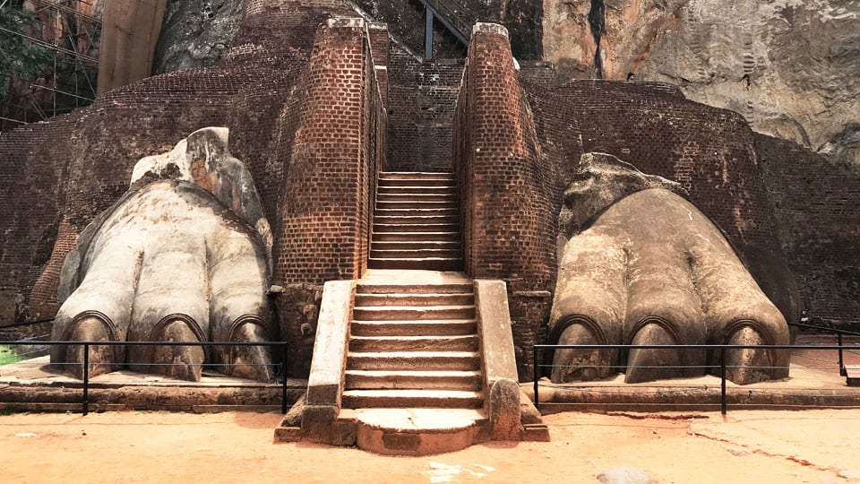 Sigiriya lion entrance