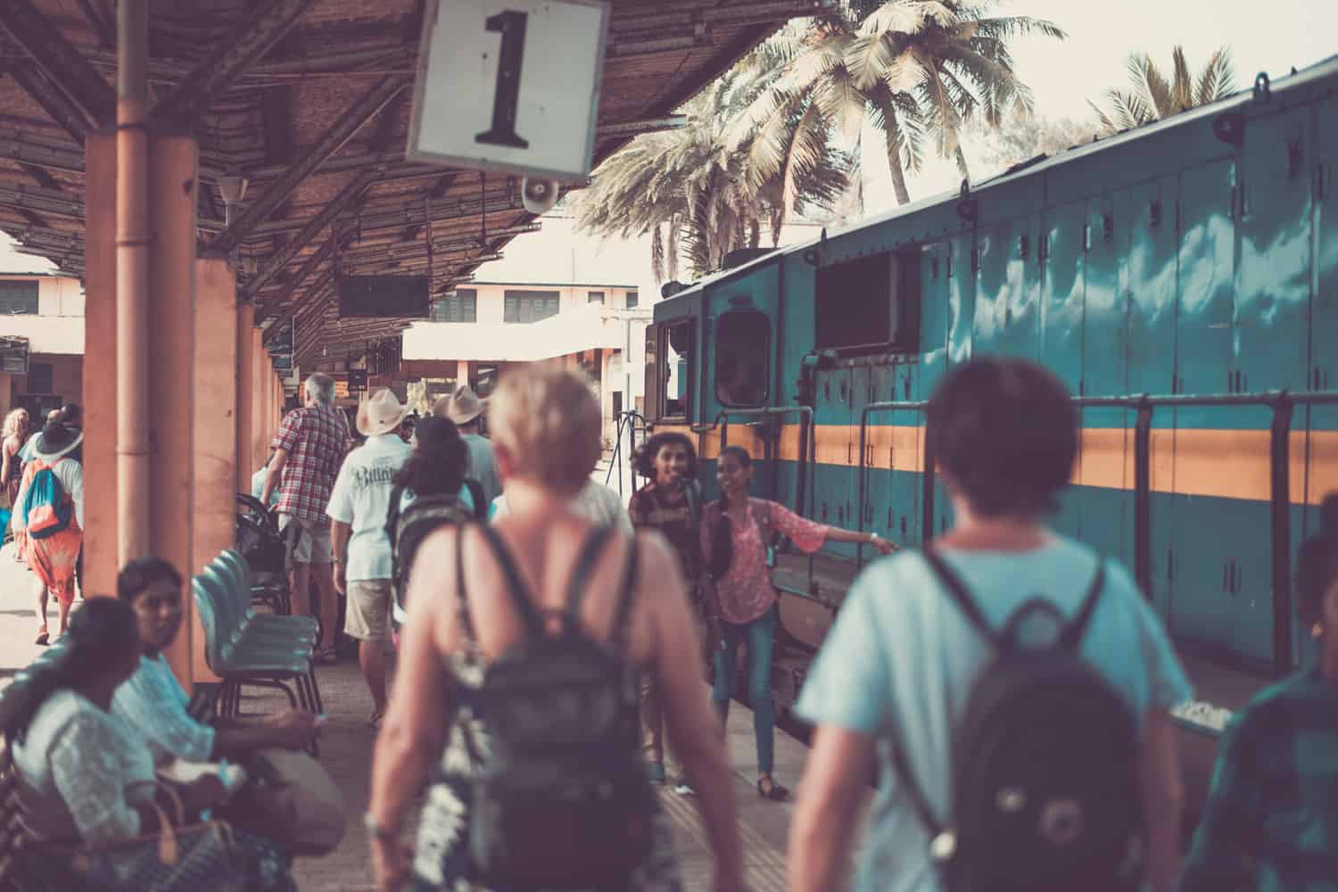 Train station in Sri Lanka